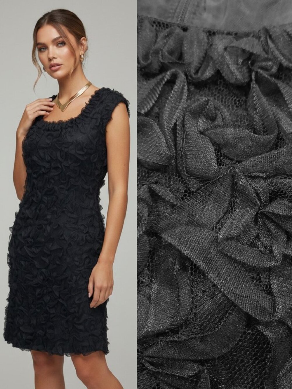 Vtg 50s tulle cocktail dress - Lee Jordan brand